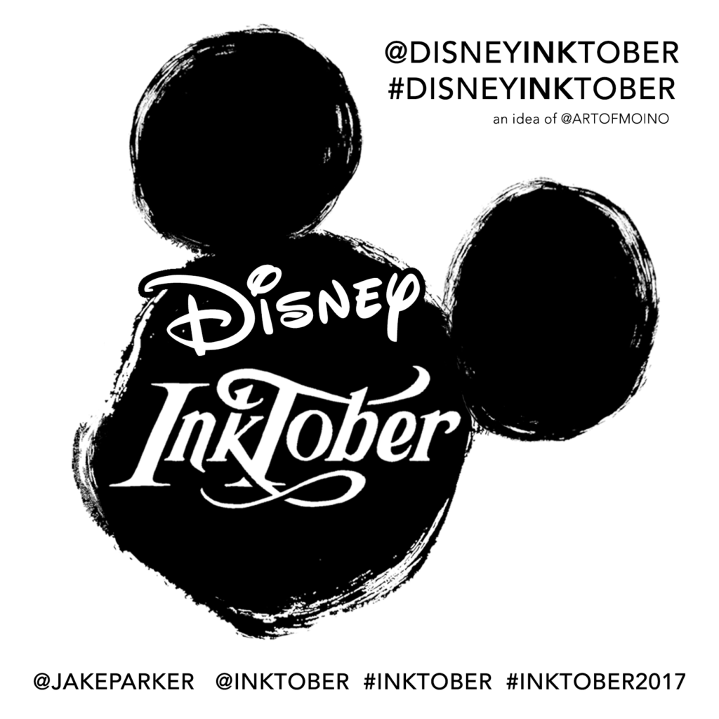 Disney Inktober 2017 - Hashtags