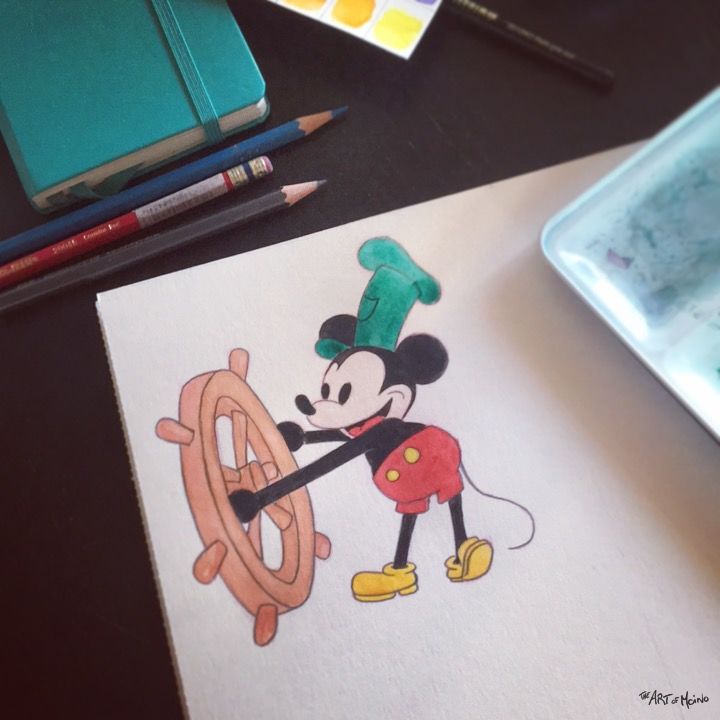 3ème dessin pour mon World ART DROP Day 2017 à Disneyland Paris