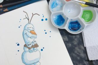 1er dessin pour mon World ART DROP Day 2017 à Disneyland Paris