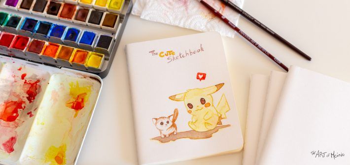 Carnet personnalisé — Pokemon — Pikachu et le chaton
