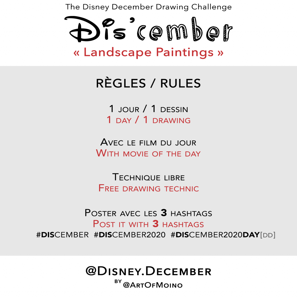 Dis'cember - Règles / Rules - Disney December 2020